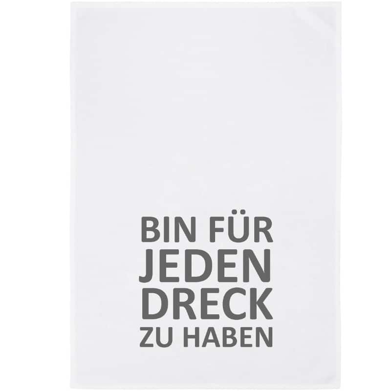 Geschirrtuch mit Spruch 