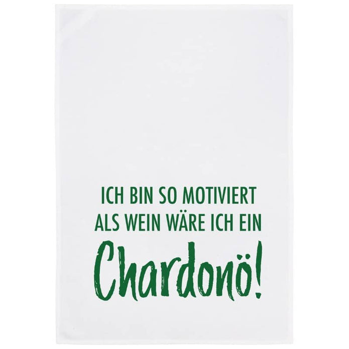 Geschirrtuch mit Spruch "Chardonö" 100% Baumwolle, 70x50 cm von 17;30 Hamburg