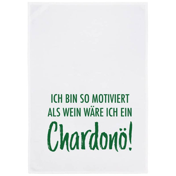 Geschirrtuch mit Spruch "Chardonö" 100% Baumwolle, 70x50 cm von 17;30 Hamburg
