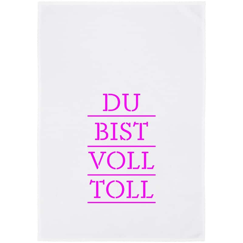 Geschirrtuch mit Spruch 