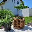 Großer Rattankorb rund in den Maßen Durchmesser 62 cm und der Höhe 50 cm von A2 Living Mega Low