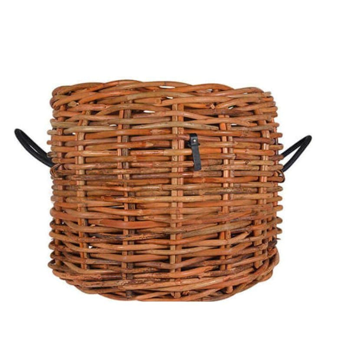 Großer Rattankorb rund in den Maßen Durchmesser 62 cm und der Höhe 50 cm von A2 Living Mega Low