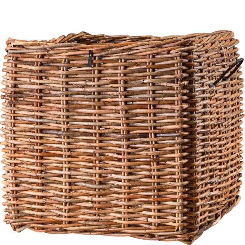 Großer Rattankorb quadratisch in den Maßen 107x107 cm und der Höhe 100 cm von A2 Living Magnum Low