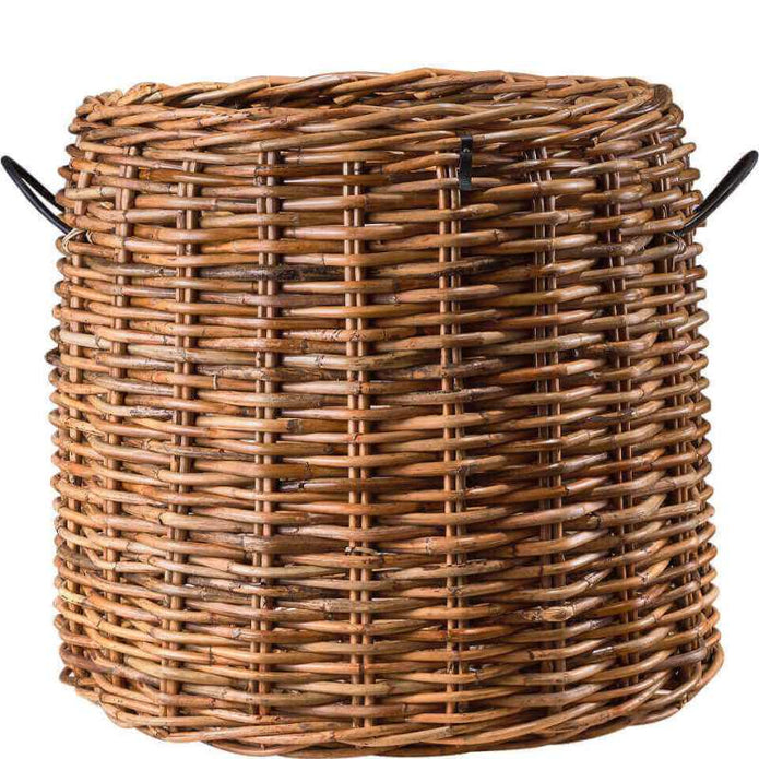 Großer Rattankorb rund in den Maßen Durchmesser 110 cm und der Höhe 100 cm von A2 Living Magnum Low