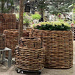 Großer Rattankorb rund in den Maßen Durchmesser 110 cm und der Höhe 100 cm von A2 Living Magnum Low