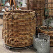 Großer Rattankorb rund in den Maßen Durchmesser 110 cm und der Höhe 100 cm von A2 Living Magnum Low