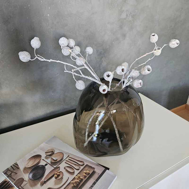 Bellgum Zweige getrocknet, white-wahsed, Trockenblume zur Deko