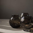 Braune Windlichter und Vase Bunch aus Glas von DBKD