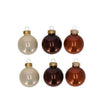 Glaskugeln, 3 verschiedene Farben, 5er Set, Durchmesser 4 cm