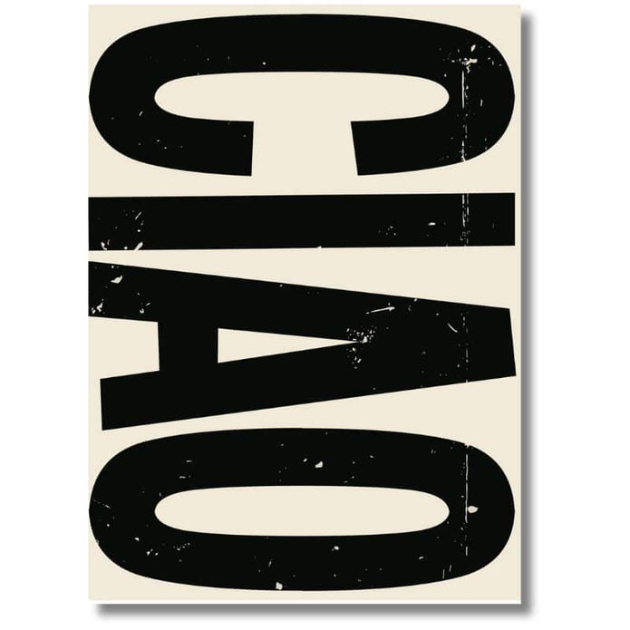Gartenposter Outdoor mit Aufschrift 