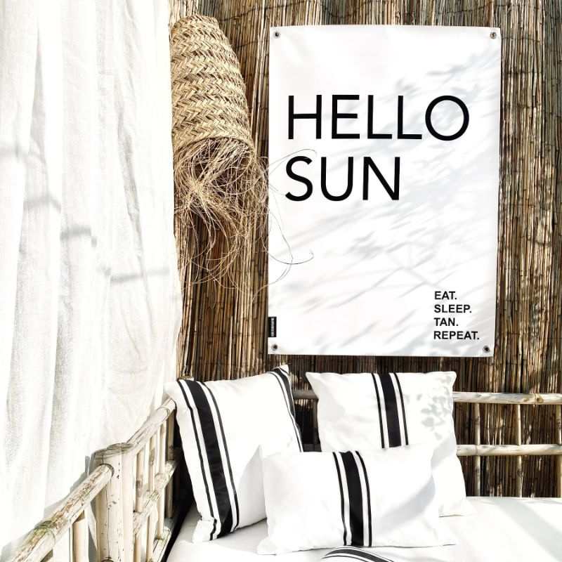 Gartenposter Outdoor mit Aufschrift 