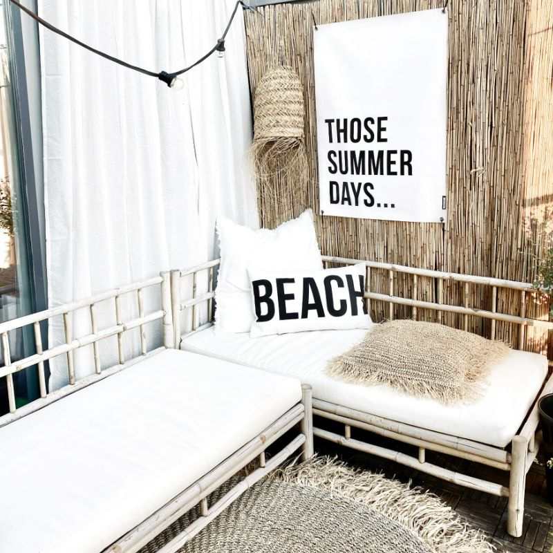 Gartenposter Outdoor mit Aufschrift 