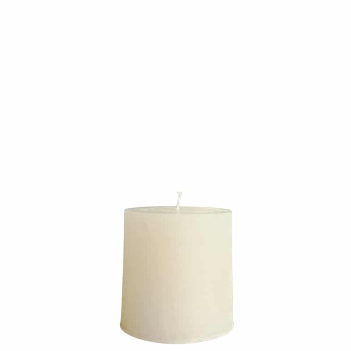 Kerze 10x10cm off white