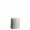 Kerze 10x10cm steel grey