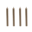 4er Set Dinnerkerzen 19,5cm x 2,1 cm in den Farben black, dark grey, steel grey, olive, rot und taupe