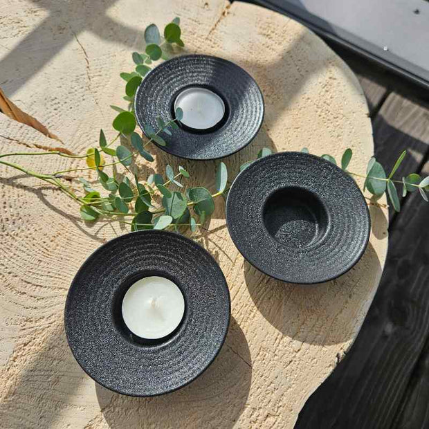 Kerzenhalter Tveta, glossy black, von Storefactory
