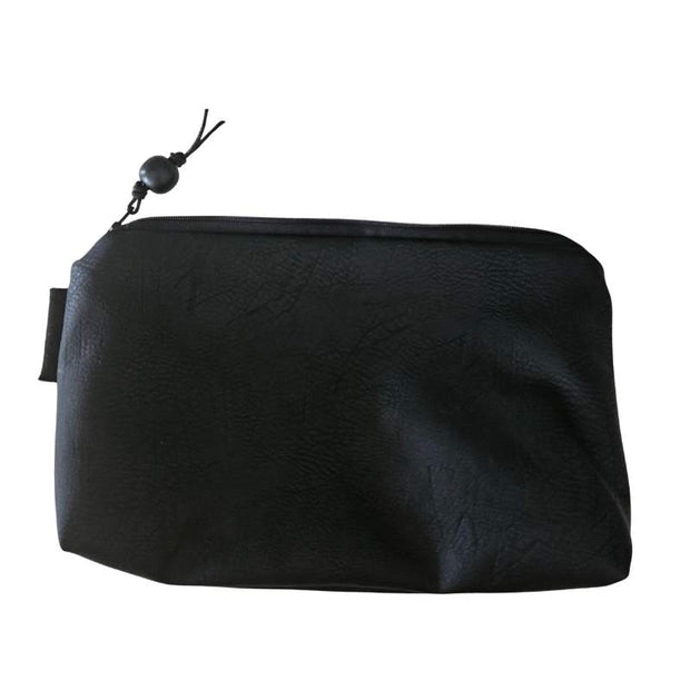 Kleine Tasche schwarz aus veganem Leder, Länge  26 cm, Höhe 15 cm , mit Innenfutter