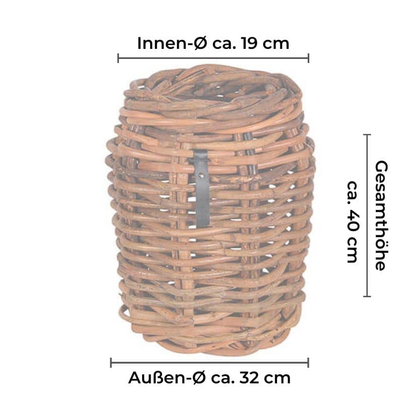 Rattan-Korb rund Mini 32x40 cm