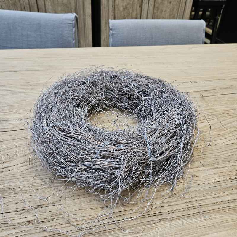 Kranz aus Farnwurzeln, einfache Deko für Wand und Tisch
