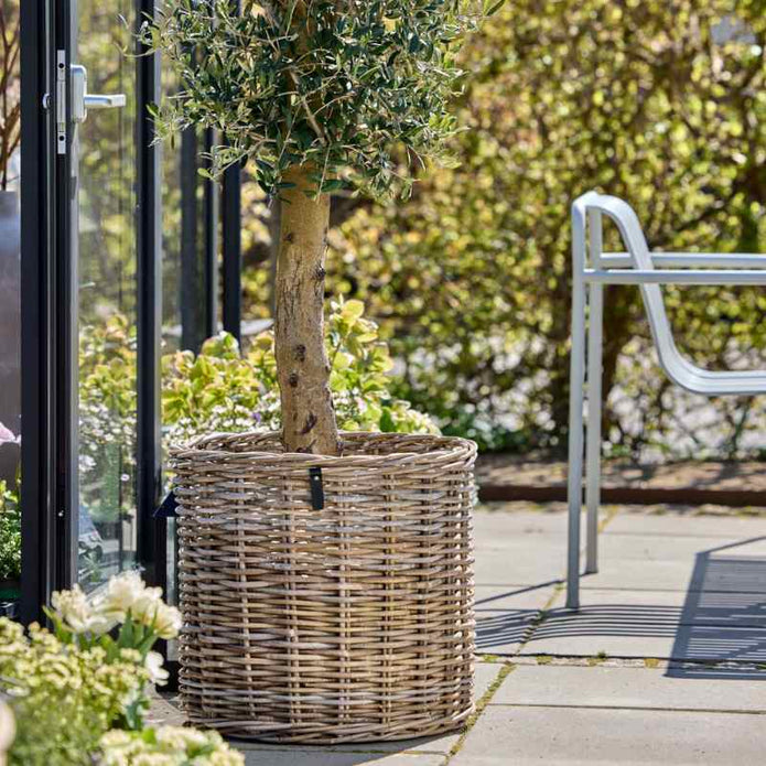 Kubu Rattan-Körbe rund in 4 Größen von A2 Living, für Indoor und Outdoor