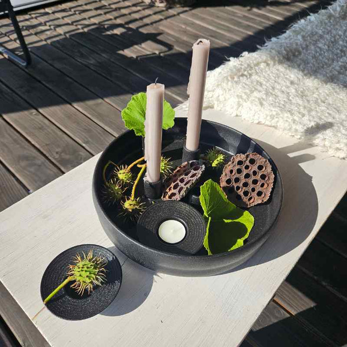Großer Lotus-Fruchtstand natur zur Dekoration von Schalen und Tabletts