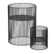 Metallkorb TURN Ø 15,5 cm von Serax, schwarz, Metall 