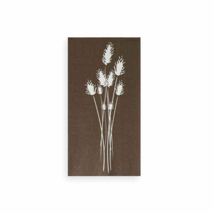 Papierservietten Vippa braun  von Storefactory mit Blumenmotiv