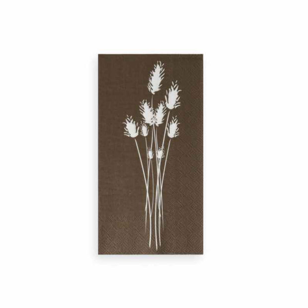 Papierservietten Vippa braun  von Storefactory mit Blumenmotiv