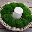 Rattan-Schale Kubu rund 40 cm mit Loch, zum Bepflanzen und Dekorieren, für Indoor und Outdoor