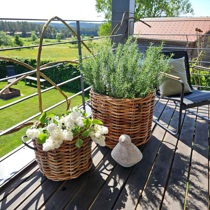 Rattan Korb Mega Low Rund von A2 Living