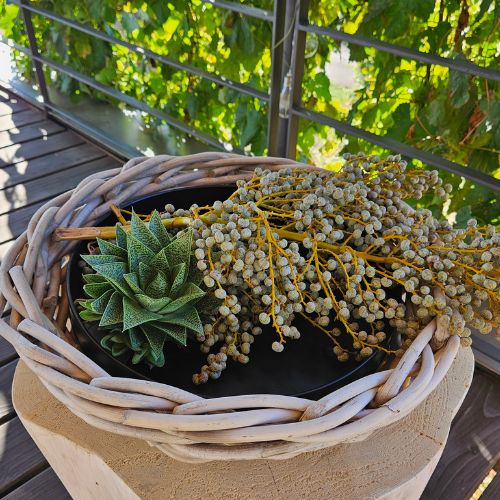 Rattan Schale Kubu 45 cm für Drinnen und Draußen geeignet