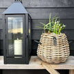 Rattankorb Pear 29 x 30cm in Birnenform aus Kubu-Rattan A2 Living