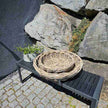 2er Set Rattanschalen in den Größen Ø 45cm und 62 cm