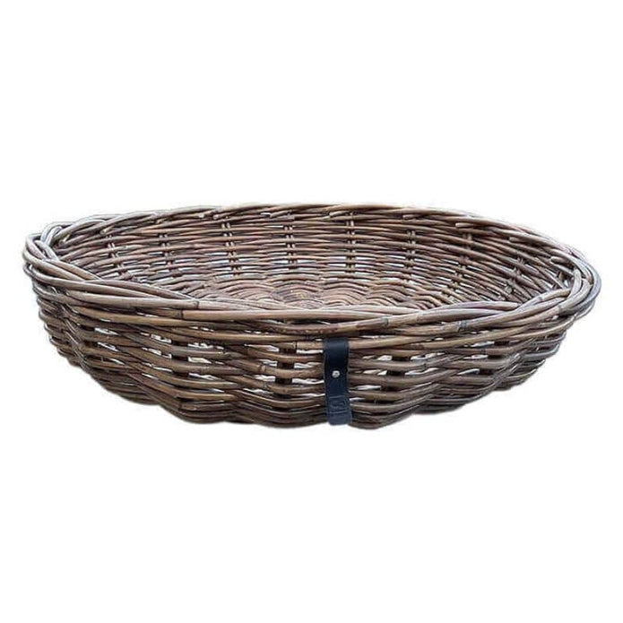 Große, runde Rattanschale mit Ø 62 cm