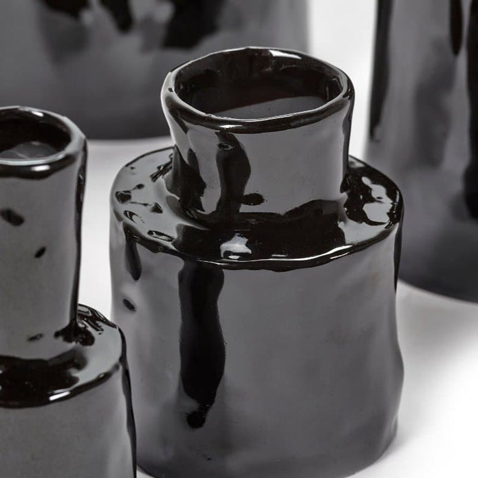 Vase Héléna schwarz in fünf Größen