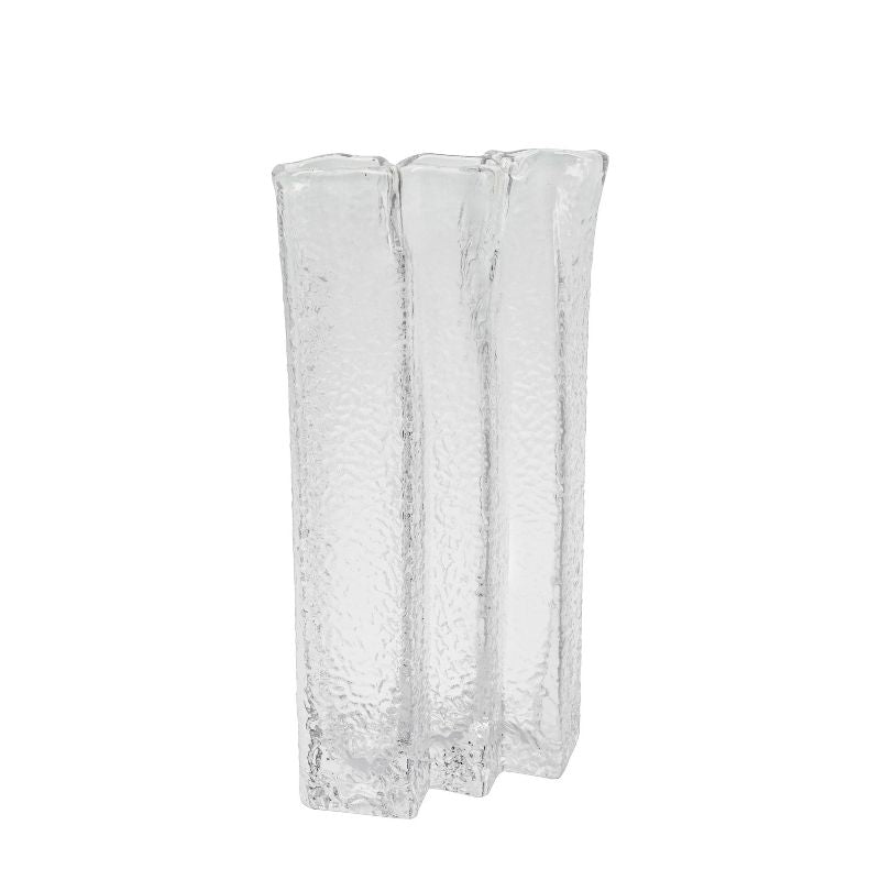 Vase Zuri klar, von House Doctor,  Höhe 31 cm, Breite, 7,5 cm, Länge: 16 cm