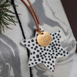 Weihnachtsbaumschmuck Star aus Porzellan 3er Set