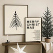 Weihnachtsposter 'XMAS Tree' beige in 2 Größen