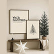Weihnachtsposter 'XMAS Tree' beige in 2 Größen