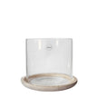 Windlicht Terra von DBKD, Kombination aus Terrakotta und Glas, Höhe ca. 15 cm 