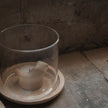 Windlicht Terra von DBKD, Kombination aus Terrakotta und Glas, Höhe ca. 15 cm 