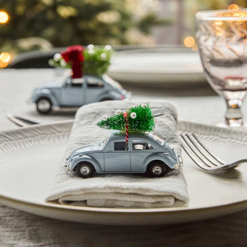 Xmas Car hellblau von House Doctor in 2 Größen, tolle Geschenkidee und Tischdeko