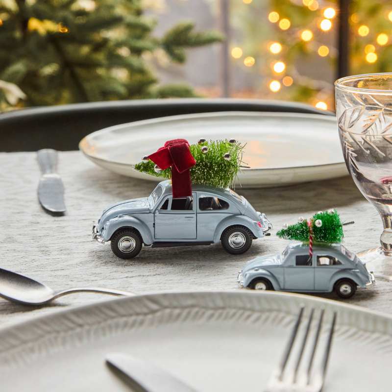 Xmas Car hellblau von House Doctor in 2 Größen, tolle Geschenkidee und Tischdeko