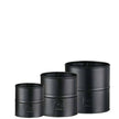 Blumentopf 3er Set schwarz A2