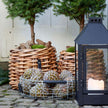 A2 Living Rattan Korb Mini rund low Durchmesser 32 cm, Höhe 24 cm