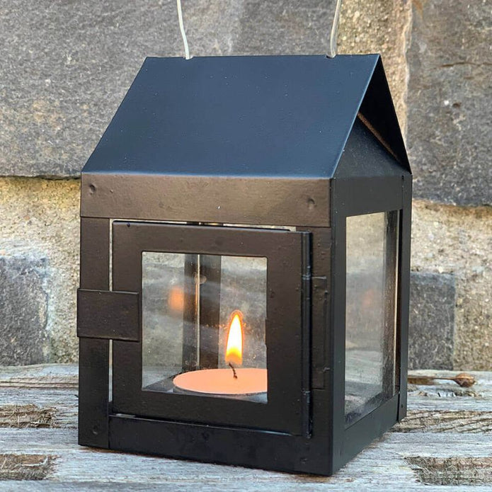 A2 Laterne schwarz 12 cm hoch