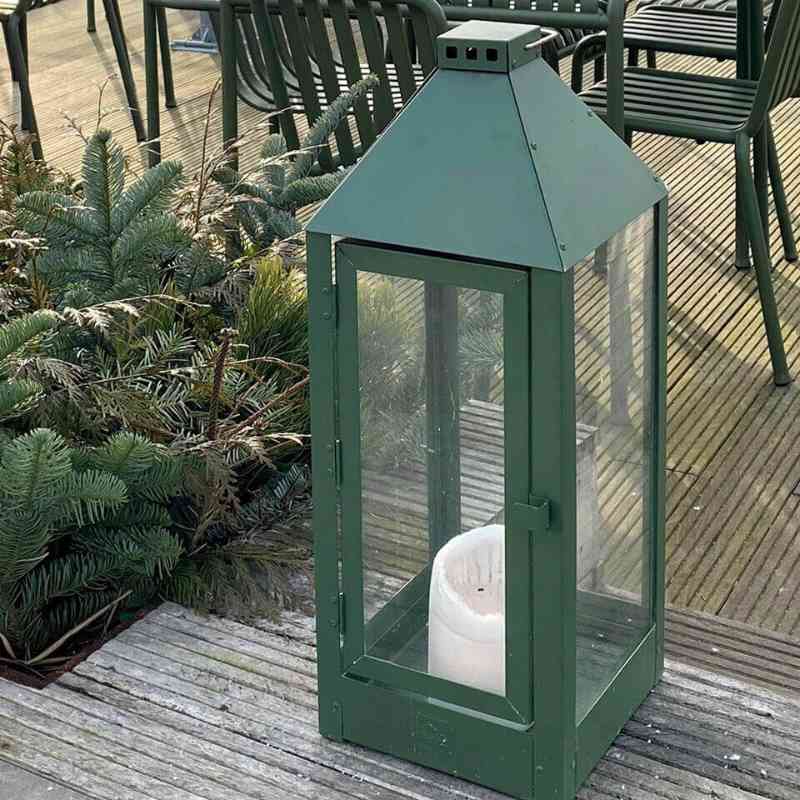 A2 Living Laterne Maxi 60 cm, verzinkt, grün, wetterfest