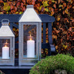 A2 Living Laterne Maxi 60 cm, verzinkt, silber, wetterfest