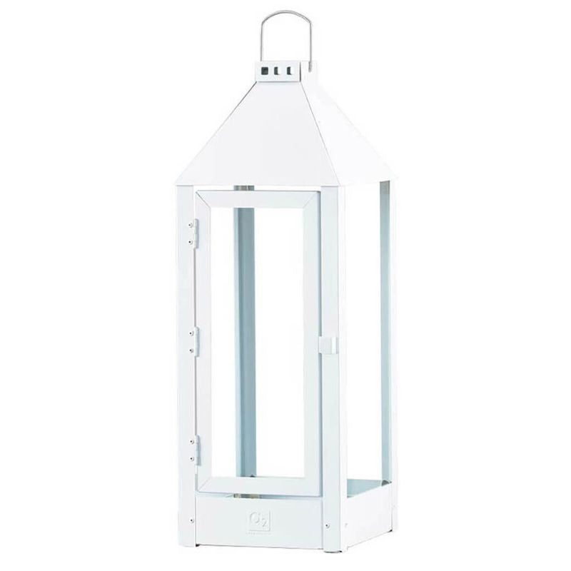 A2 Living Laterne Maxi 60 cm, verzinkt, weiss, wetterfest