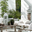 A2 Living Laterne Maxi 60 cm, verzinkt, weiss, wetterfest